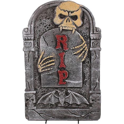 Stück Nachbildung eines Grabsteins für ein Halloween-Spukhaus (1/3)