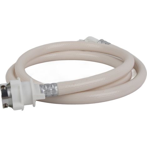 Manguera flexible de PVC para lavadora, conexión metálica, refuerzo resistente a roturas, rosca universal G3/4, 1,5 m de longitud. (1/5)