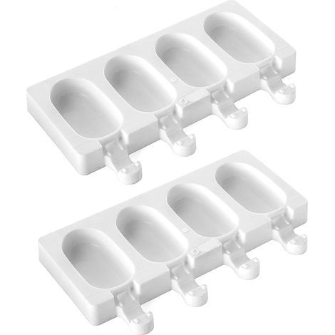 Silikon-Eisformen für 4 Eis am Stiel à 70 ml, BPA-frei, 2er-Set. (1/5)