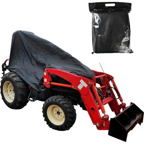 Housse de tracteur pour tondeuse à gazon compacte - Tissu Oxford 600D imperméable et durable (M) (1/5)