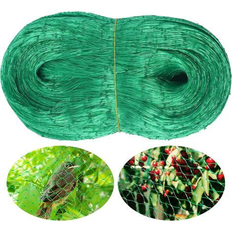 Filet Anti Oiseaux 4X10m, Filet Protection Oiseaux, Filet Anti Pigeon, Filet Jardin Potager, Filet pour Cerisier et Fraisier Protection Arbre Fruitier des Dommages Causés (1/5)