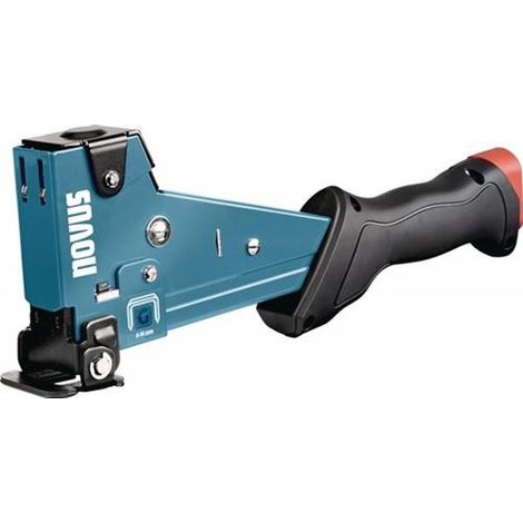 Novus Tools Hammertacker J-055, 6–14 mm Typ G, Premium-Tacker geeignet für Flachdrahtklammern mit Prallplatte für Oberflächenschutz 030-0454 (1/4)