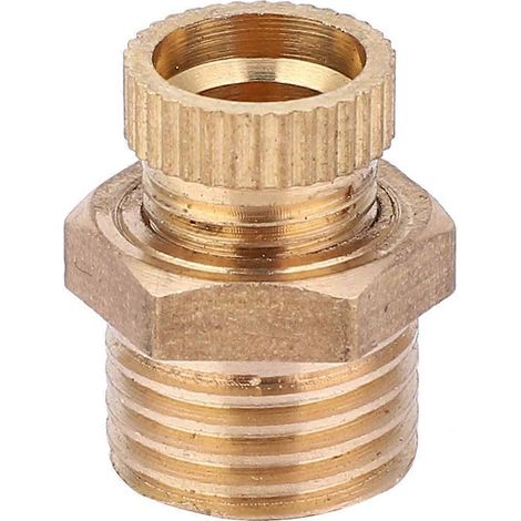 5-teiliges Set runder Messing-Wasserablassventile als Ersatzteil für Luftkompressoren, G1/4