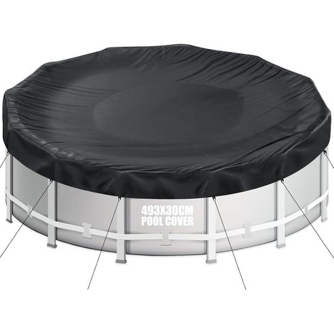 Bâche de Piscine Ronde pour Piscine de 460-488 cm Bâche de Piscine Ø493 cm Résistant aux Déchirures Bâche de Protection pour Piscines (1/5)