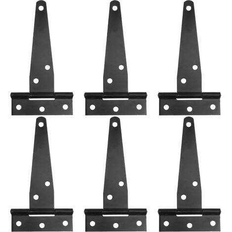 Zoll T Scharnier schwarz verzinkt 6er Packung (1/5)