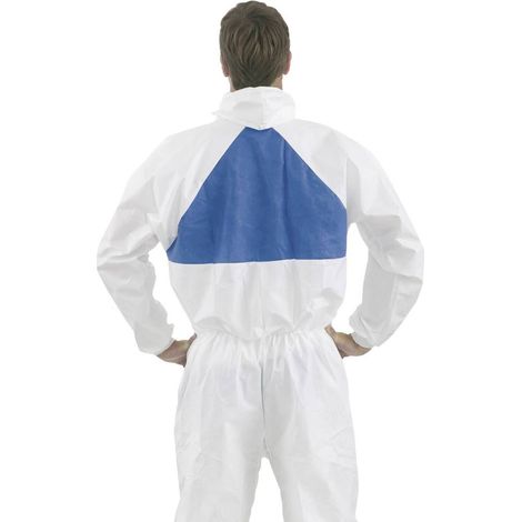 Tuta di protezione modello 4540+ 3M 4540+L Taglia=L Bianco, Blu