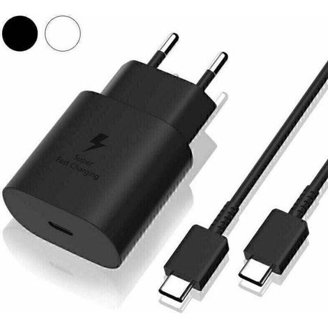 LaBlanc - Samsung Chargeur Rapide 25W,Port USB Type C Cable Chargeur Ultra Rapide Chargeur Compatible,avec Samsung Galaxy S22 Plus/S22 ULTRA/S21 FE 5G/S21Plus/S20FE/Note 20 ULTRA/A53/A52/A72 (1M) (1/5)