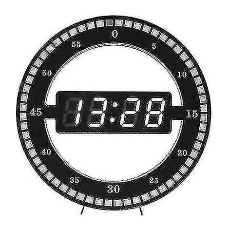Horloge murale créative 5 LED avec secondes sautantes (1/5)
