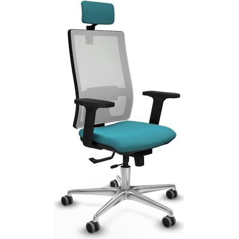 piqueras-y-crespo Horna chaise de bureau turquoise ergonomique (1/3)