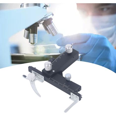 Nouveau pied à coulisse à vernier avec échelle réglable pour les mesures haut, bas, gauche et droite des microscopes optiques biologiques (1/5)