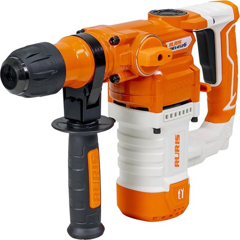 Marteau perforateur 1050W RURIS SDS Plus RMX4526 - Énergie de frappe 4,5 J - 4200 cps/min - 3 forets et 2 burins inclus (1/5)