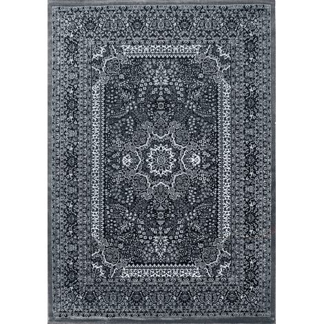 Tapis Salon Chambre Oriental Marocain Classique MARRAKESH (Gris - 160x230cm) (1/5)