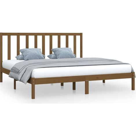 Maison Exclusive - Estructura cama sin colchón madera pino marrón