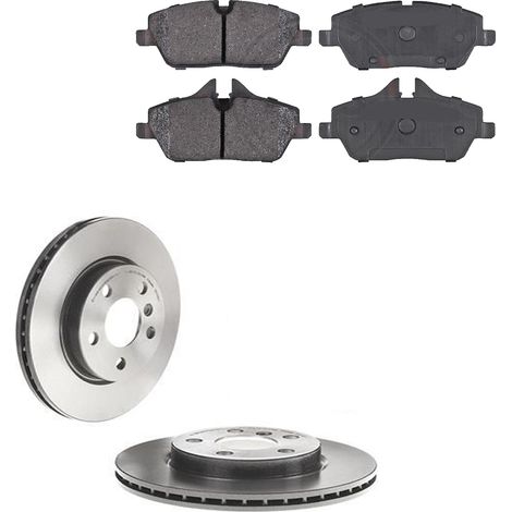 KIT FRENI ANTERIORI compatibile con MINI CABRIOLET (F57) - DISCHI + PASTIGLIE OEM: P 06 034 , P 06 097 / 18380 , 18499 , 18524 /SOSTITUZIONE DIRETTA/BASSA POLVERE/SILENZIOSO (1/5)