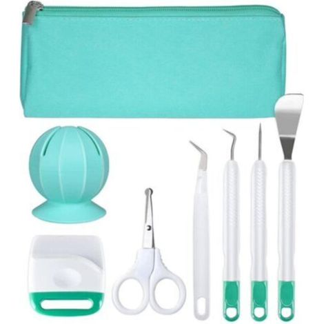 ALLIANDISEnsemble d'outils de désherbage en vinyle avec collecteur - pratique et durable, adapté aux jardiniers.
