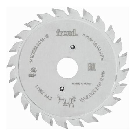 Vorritzsägeblatt ausziehbar Standard FREUD - Ø120 2,8-3,6 AL20 Z12+12 - F03FS02485 -LI16M AA3