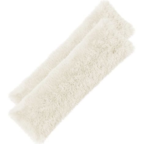 Kissenbezug 2 stk. HEERLEN Weiß 40 x 145 cm PV Fleece vidaXL