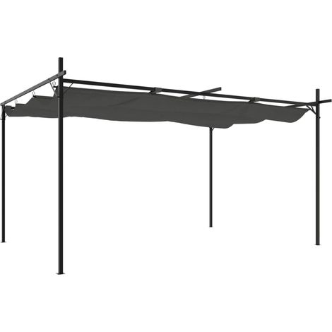 Pergola avec toit rétractable anthracite 395x292x230 cm CFW367178 (1/5)