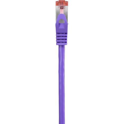 Renkforce RF-4724912 RJ45 Câble réseau, câble patch CAT 6 S/FTP 0.15 m violet avec cliquet d'encastr (1/4)
