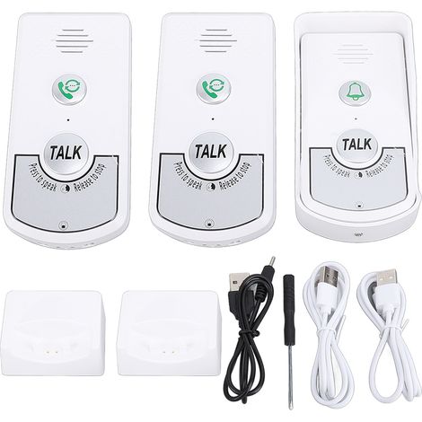 Interphone vocal à 2 voies, Kit sans fil pour la maison, système d'interphone intérieur et extérieur, portée de 1000m pour le bureau (1/5)