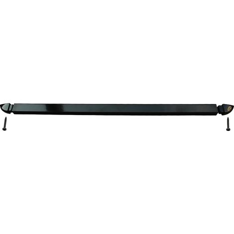 Rail de 42 cm en aluminium avec embouts pour motorisation de volet battant - noir (1/2)