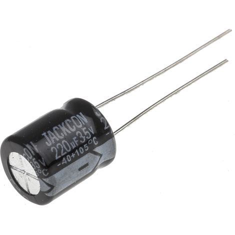 Condensateur RS PRO 220µF, 35V c.c.