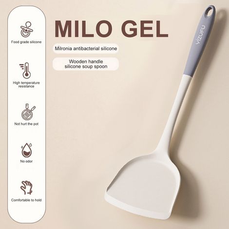 Cuillère À Soupe - Manche En Bois - Résistant Jusqu'à 250 °C - Pour Casseroles Antiadhésives - Lot De 1 (1/3)