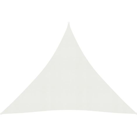 Vela de sombra/parasol 160 g/m² 4 x 4 x 4 m HDPE blanco 020009028 (1/5)