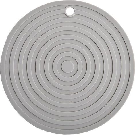 Tapis rond ondulé en silicone de 24 cm de diamètre, anti-brûlure et isolant thermique