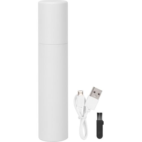 Tondeuse à poils d'oreilles et de nez rechargeable par USB, tondeuse électrique portable pour hommes et femmes, blanche (1/4)