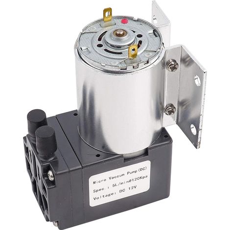 Mini air pump, Pompaggio di aspirazione a pressione DC12V 120kpa 6W 5L/min electric with stand (1/5)