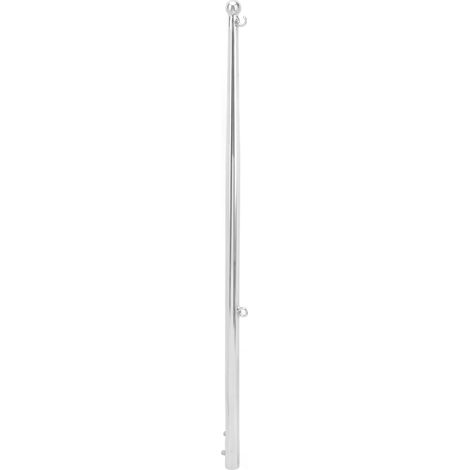 Mât drapeau 610mm acier inoxydable, résistant intempéries, antirouille, pour bateau yacht voilier, hauban marine, poteau pavillon robuste. (1/5)