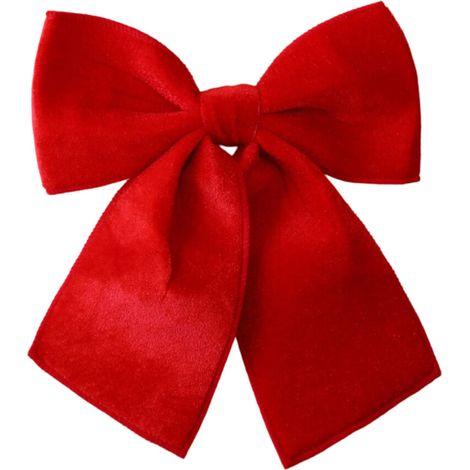 Delicato ornamento decorativo in nastro di velluto - Rosso 25 cm