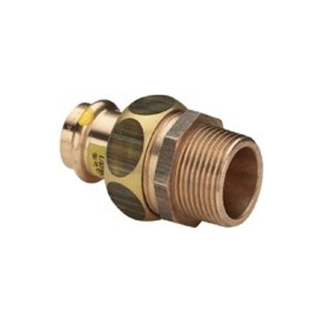Viega Sanpress Inox G Profipress G-raccord vissé, d 22mm, R 3/4 bronze rouge modèle 2654, 379414