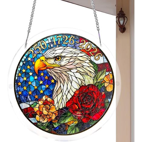 3D Acryl Puzzle Wanddeko Vogel Motiv Buntglas Design