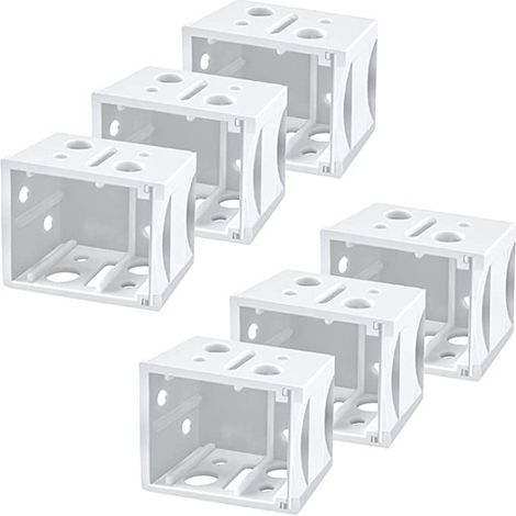 Ensemble de 6 pièces pour stores vénitiens comprenant des supports de montage et des fixations aux deux extrémités.