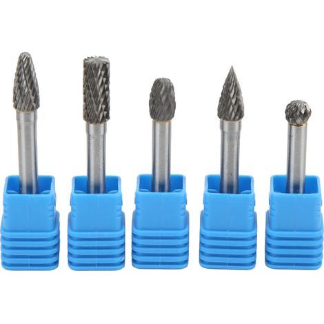 ZDETGU 5pcs / Set Tungstten en Carbure de Bits de Bavures (ADEFG). (1/5)