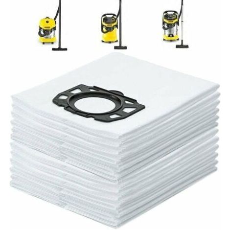 12 sacs d'aspirateur pour Karcher WD4 WD5 (1/4)