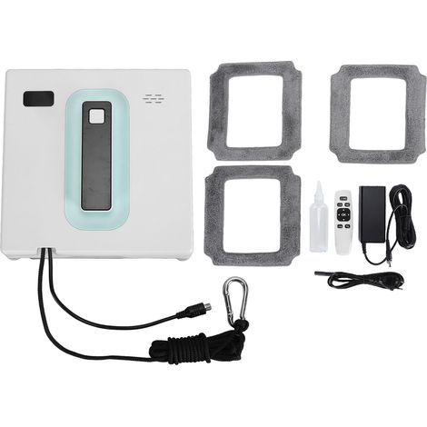 Robot nettoyeur de vitres à pulvérisation automatique bidirectionnelle 2500 Pa, aspirateur robot intelligent avec instructions vocales pour carrelage 100-240 V (1/5)