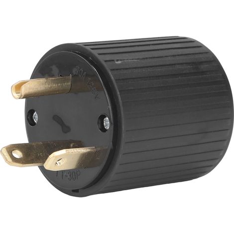 Verriegelungsstecker US-Standard TT‑30P auf L5‑30P Messingkontaktadapter 30A 125V für Haushaltsgeräte (1/5)