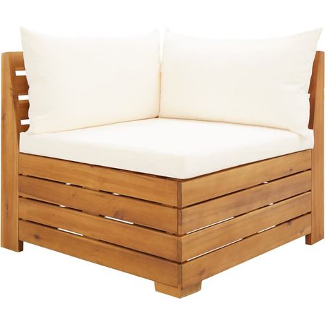 Maison Exclusive - Set Divani da Giardino 2 pz con Cuscini in Massello di Acacia (1/5)
