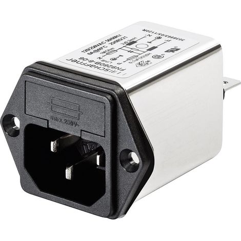 [GEBRAUCHT] B-Ware Schaffner Fn 9260 4 06 Netzfilter Mit Kaltgerätebuchse Mit Sicherung 250 V/Ac