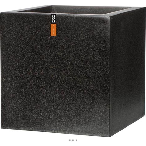 Bac en pures Fibres Baya Ext. Cube L 20 x 20 x H20 cm Noir - dimhaut: H 20 cm - couleur: Noir
