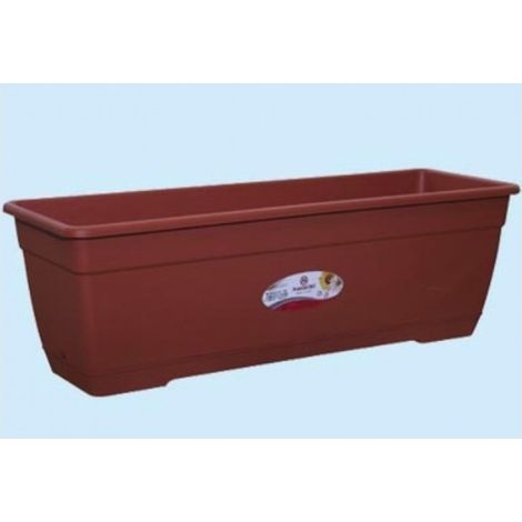 VASO fioriera BIRKA - 40x17xH14,5 cm - CON SOTTOVASO (1/2)