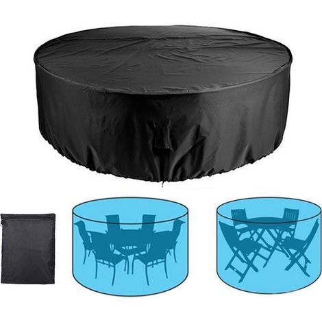 Black Cover Waterproof Oxford Wicker Sand Protect Garden Patio Rain And Snow Dust Outdoor Garden Furniture Rainr 12871cm (1/5)
