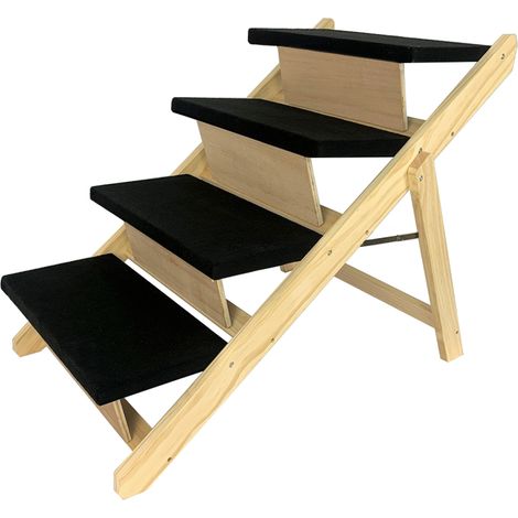 AUFUN 2 en 1 Rampe pour chiens pour animaux domestiques Escalier antidérapant jusqu'à 80 kg (1/5)