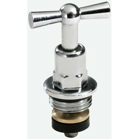 JS Vitone a testa tonda, con O-ring, DN20, 3/4'', lucidato e cromato, 0018222050001