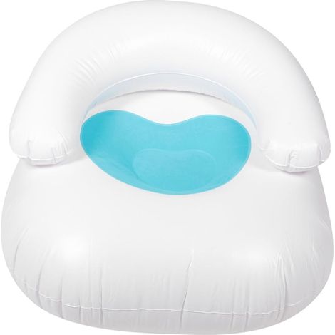 Fauteuil Gonflable en PVC Dossier, Petit Canapé-lit Bleu, Design Pliable et Portable, Fauteuil D’intérieur pour Détente et Loisirs, Canapé Gonflable Confortable et Facile (1/5)