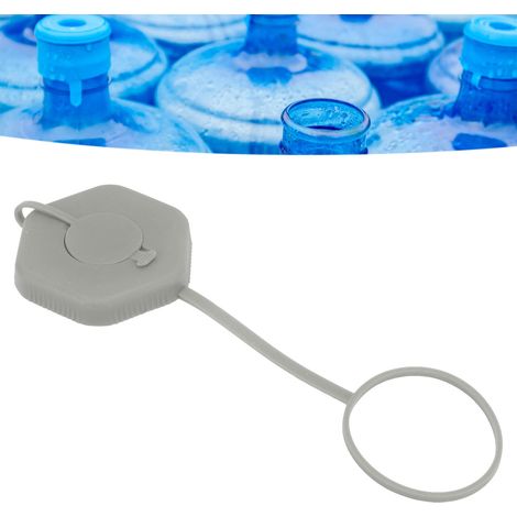 Verschluss für eine 3,8-Liter-Wasserflasche – Verschluss für Wasserspenderflasche (grau) (1/5)