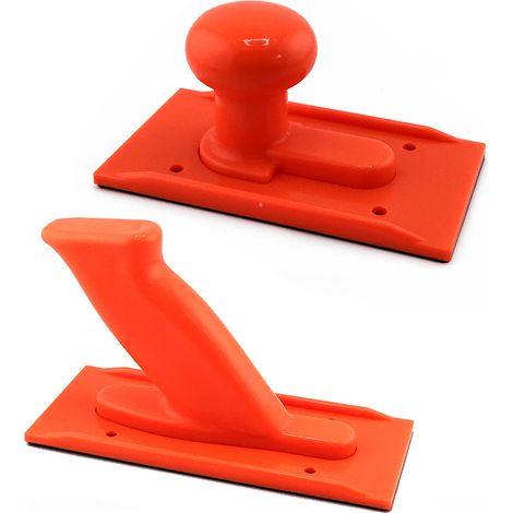 Deux combinaisons d'oranges Ensemble de poignées de sécurité pour le travail du bois, matériau ABS, accessoires pour établi, ensemble de deux pièces. (1/5)